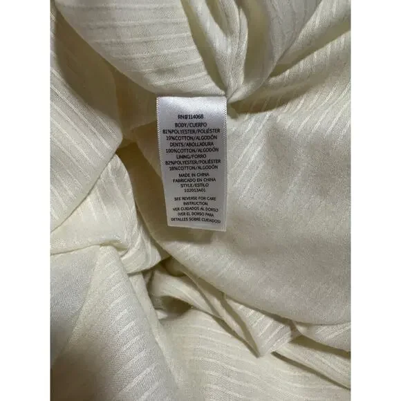 Sweet Baby Jamie by Jamie Mizrahi lace embroidered dress, Ivory, Large Preowned - Picture 6 of 6